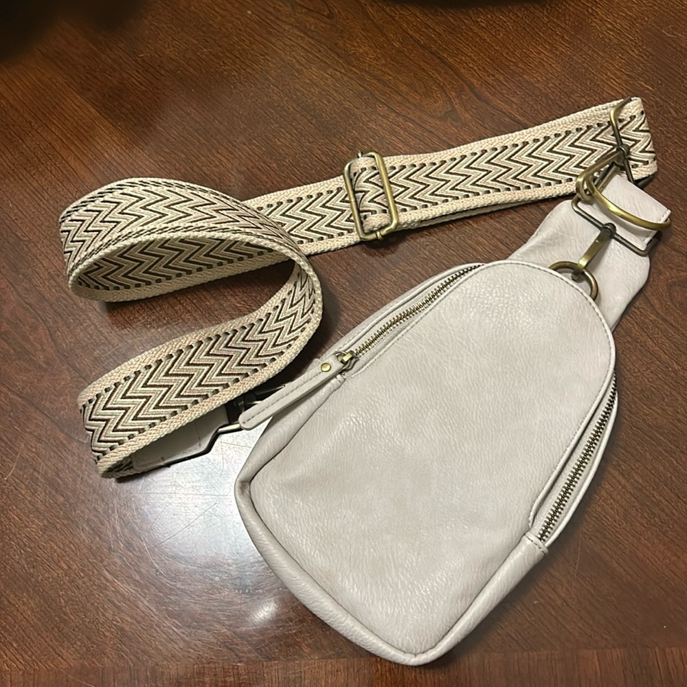Anthropologie leather cross body